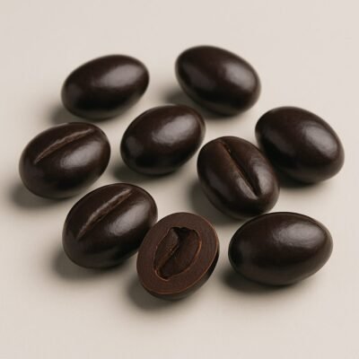 Chicchi di caffè ricoperti di cioccolato