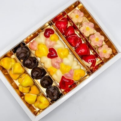 Woman chocolate box