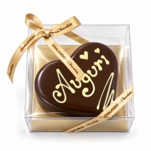 Cuoricino di cioccolato artigianale - immagine 2